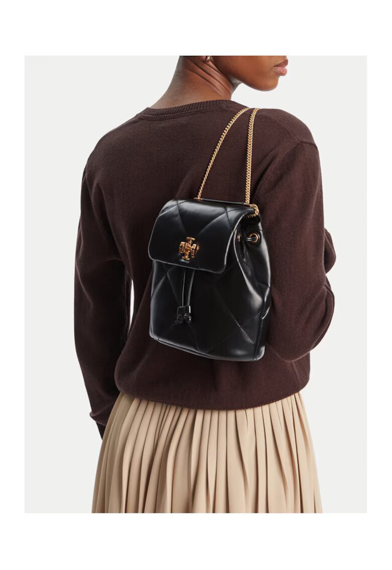 Tory Burch Модна дамска раница Kira Diamond 170485 - Черен
