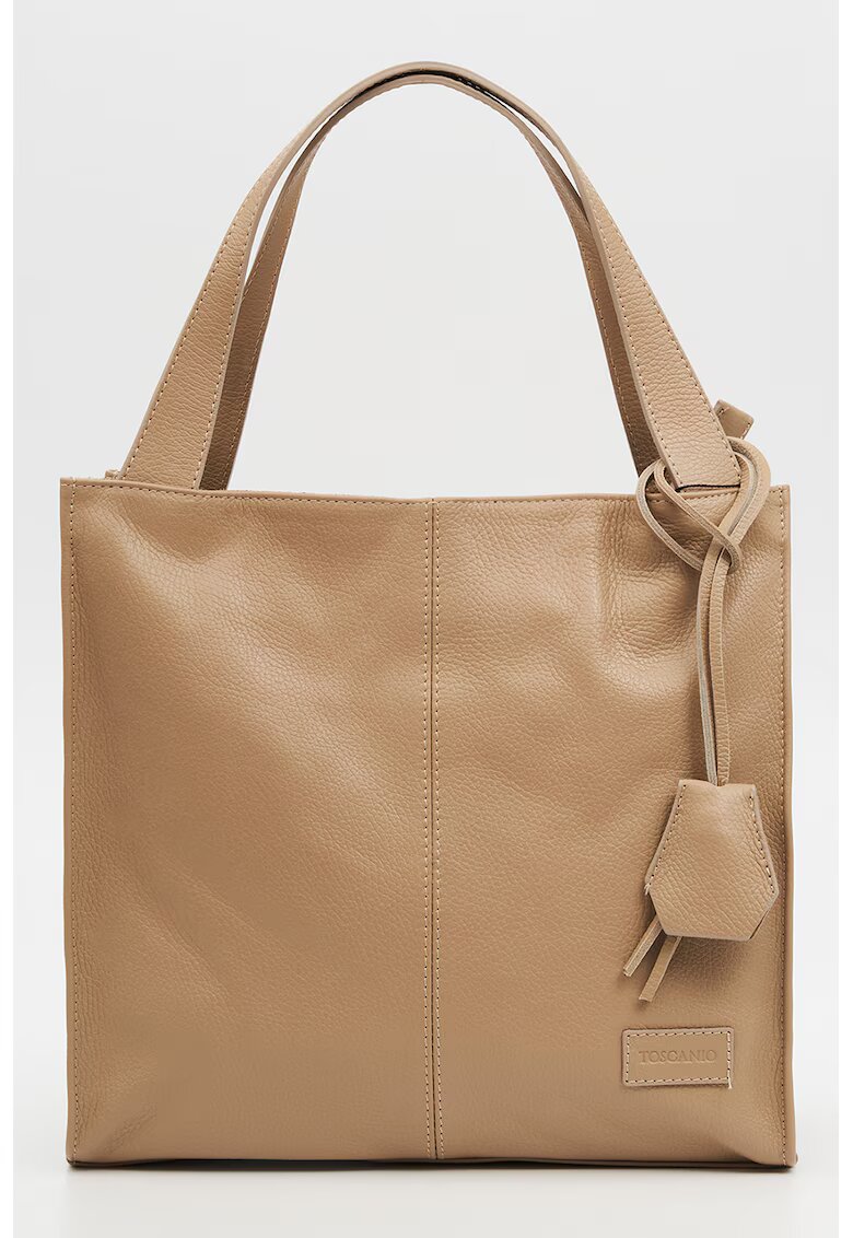 TOSCANIO Кожена чанта Tote - Бежов