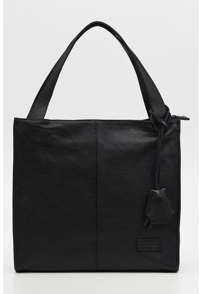 TOSCANIO Кожена чанта Tote - Черен