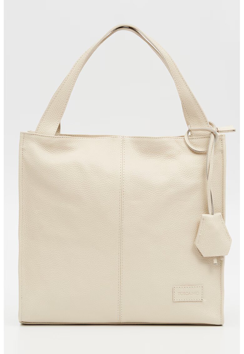 TOSCANIO Кожена чанта Tote - Слонова кост