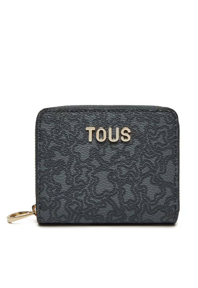 TOUS Дамско портмоне Kaos Mini Lines - тъмносиво - малки размери