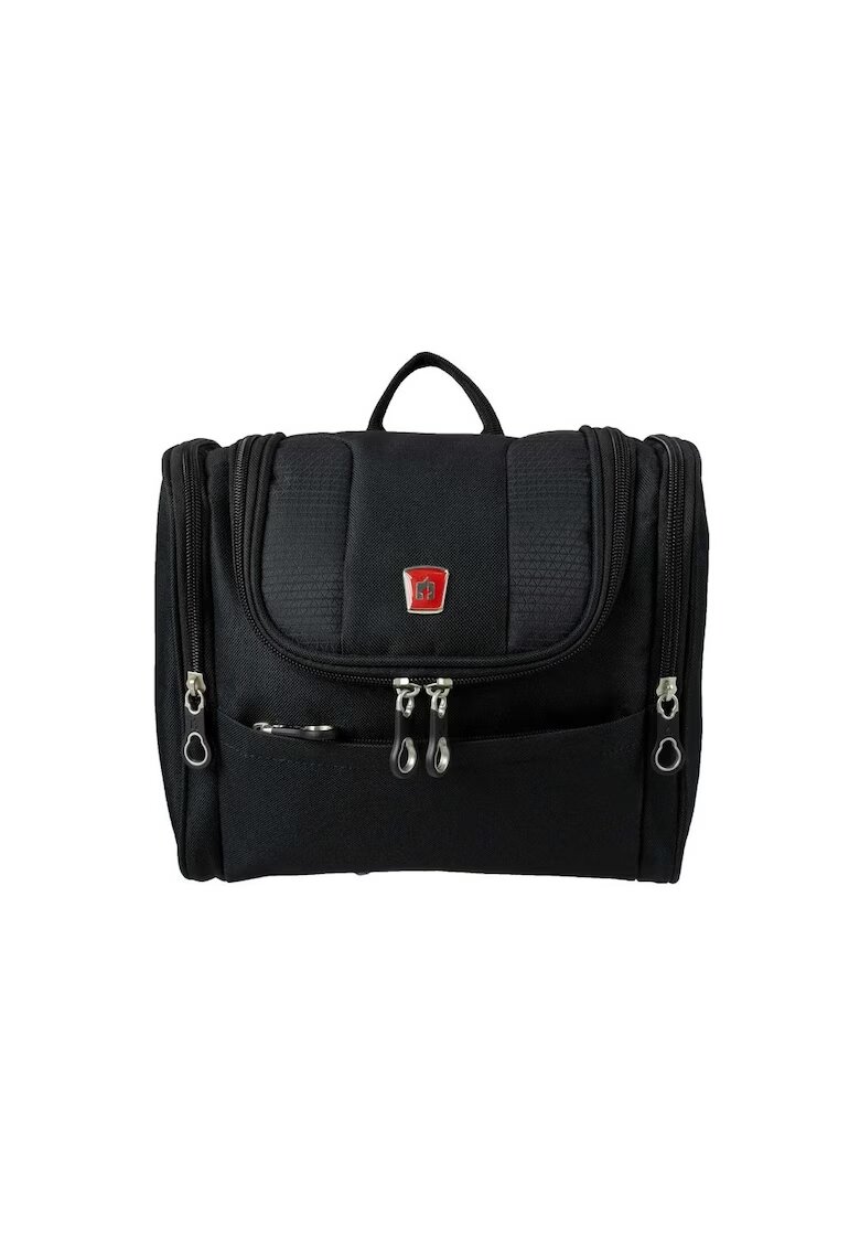 Traveller Мъжка козметична чанта - серия Bath to go - 25 x 12 x 22 см - черна
