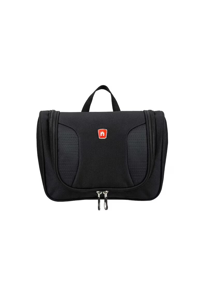 Traveller Мъжка козметична чанта - Traveler - серия Smart Clean - 27 x 10 -5 x 20 см - черна