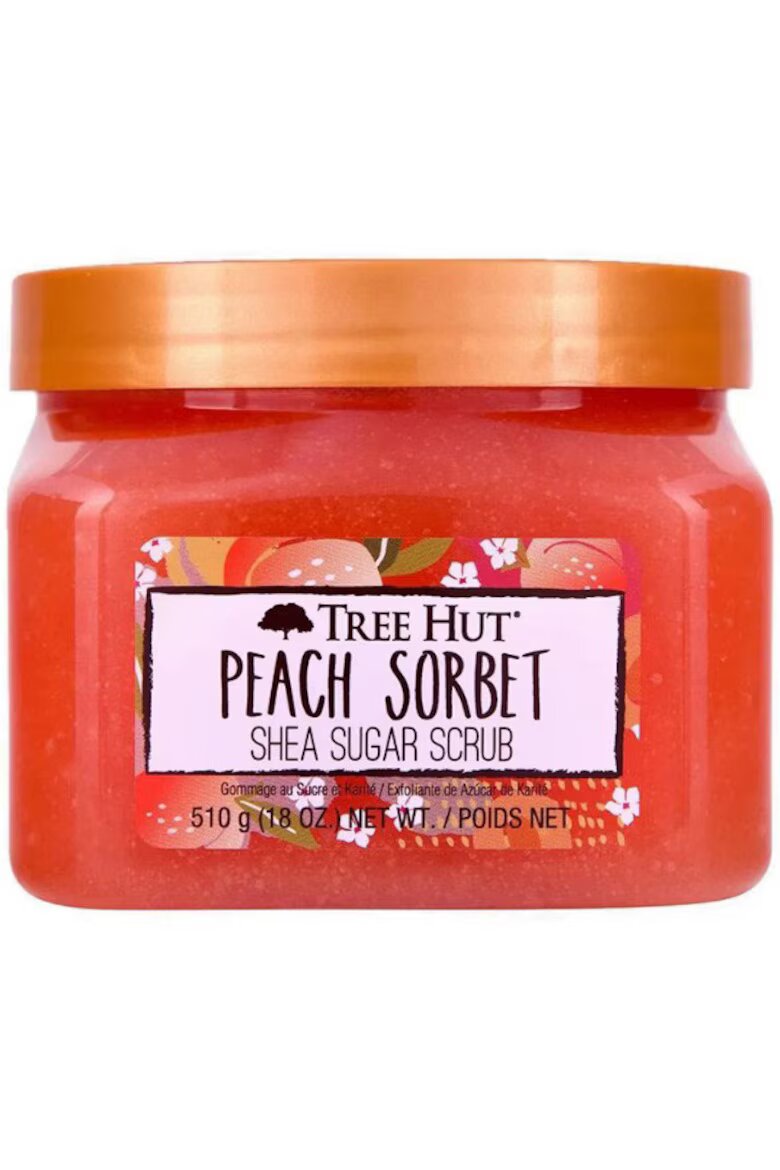 Tree Hut Ексфолиант за тяло с прасковено сорбе и ший 510 гр