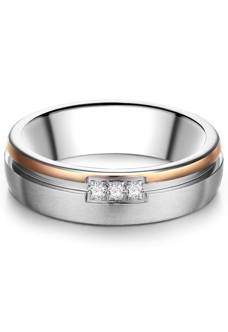 Trilani Пръстен от неръждаема стомана с покритие от 18K злато