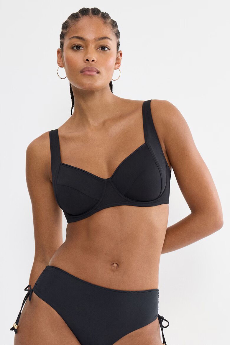 Triumph Горнище на бански Summer Twist тип балконет Избеляло черно