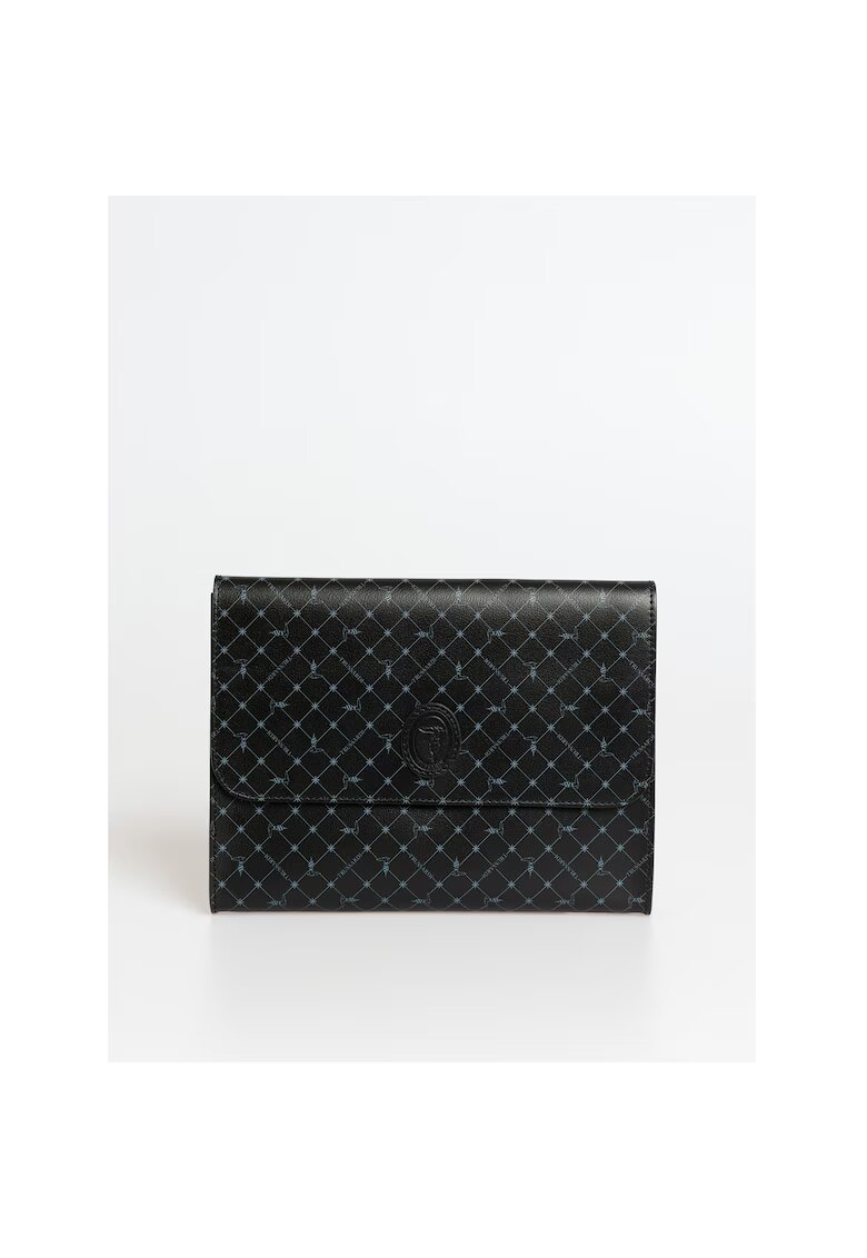 Trussardi Клъч от еко кожа с шарка