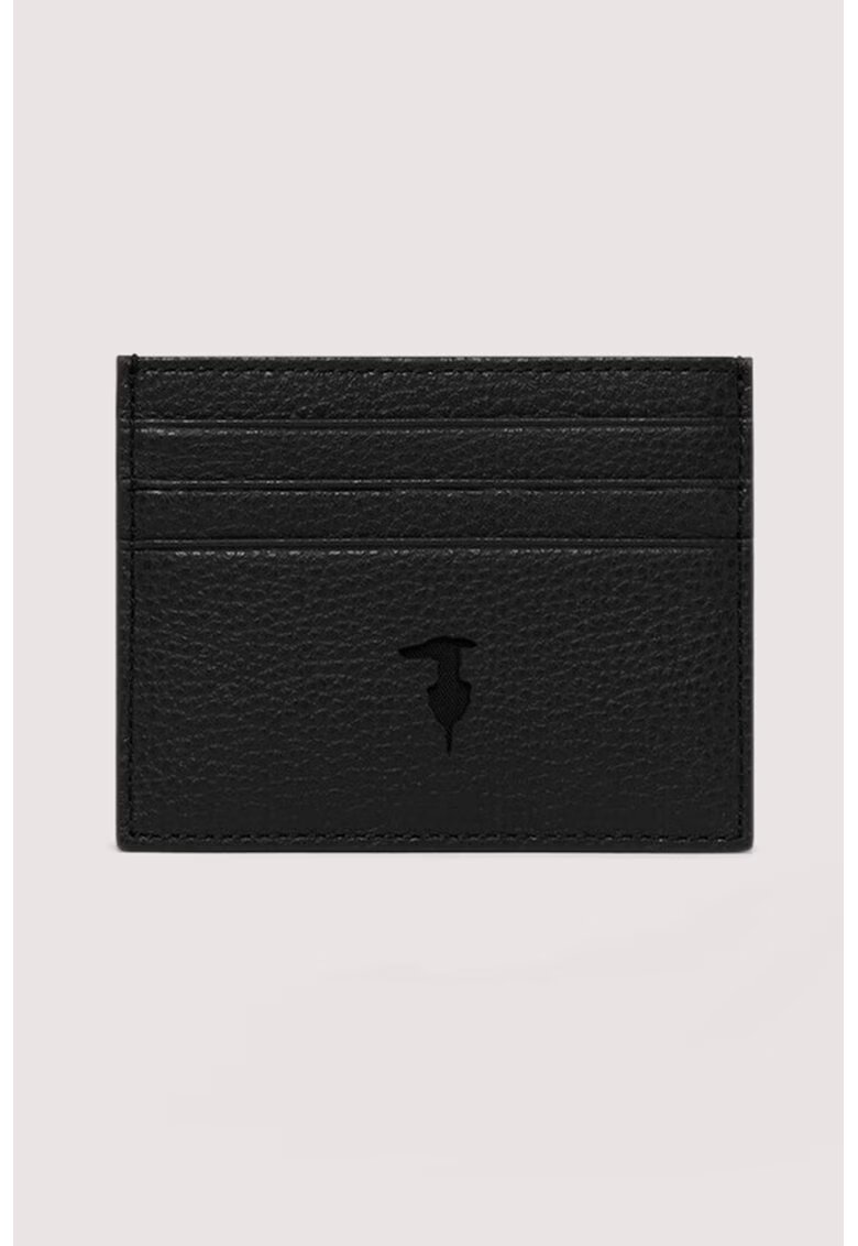 Trussardi Кожен калъф за карти с лого