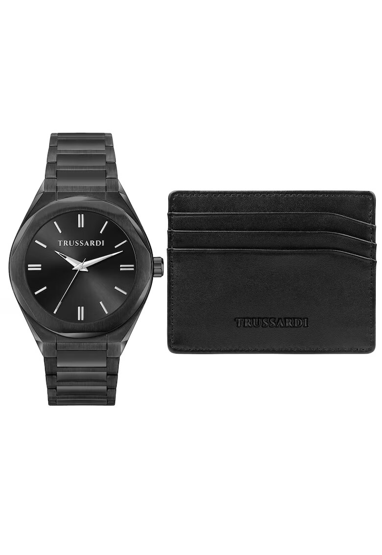 Trussardi Мъжки часовник R2453156007 Кварцов Черен