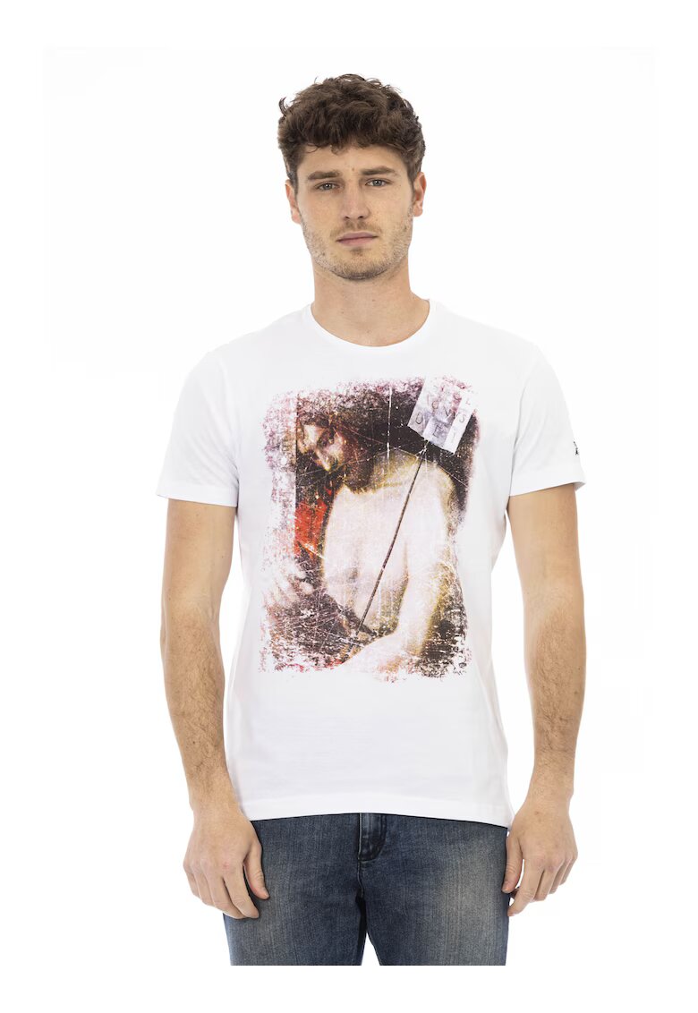 Trussardi Слим тениска с графика