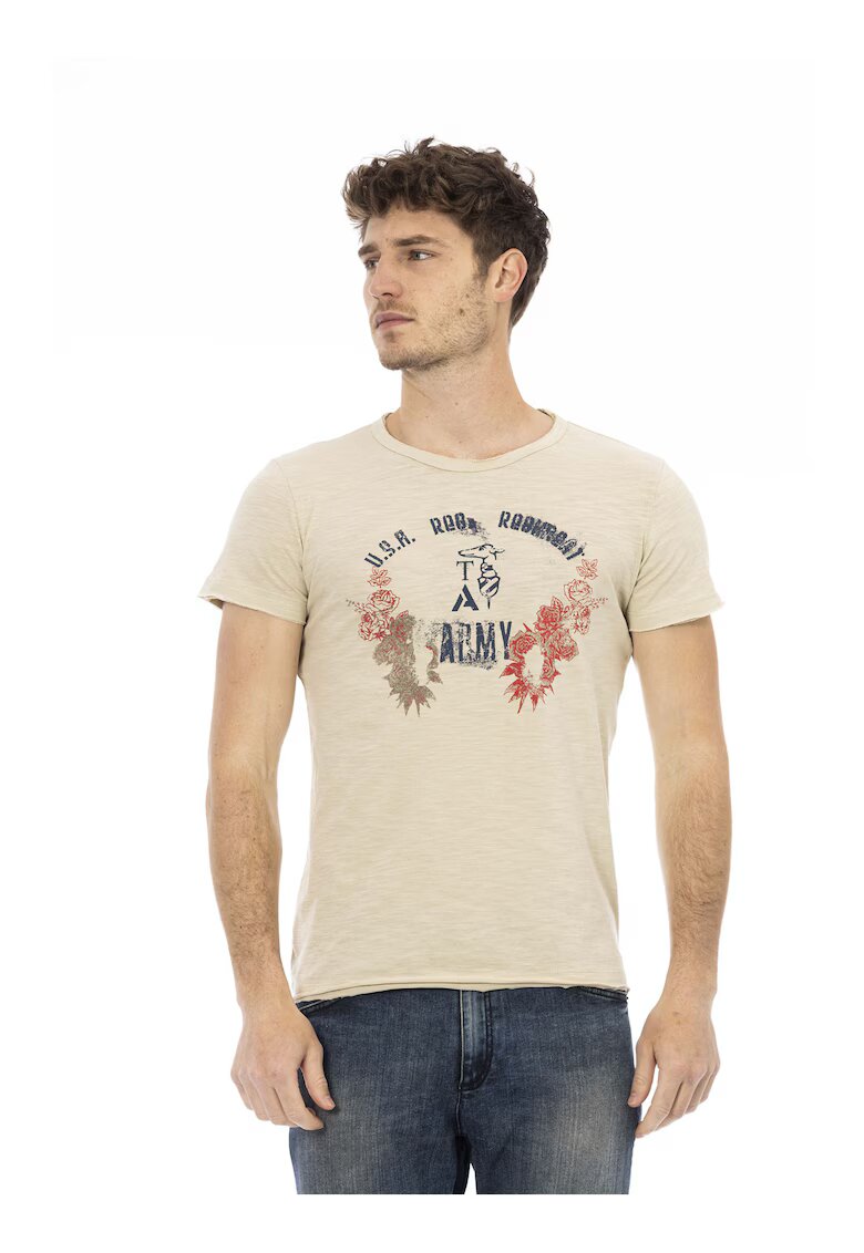 Trussardi Слим тениска с графика