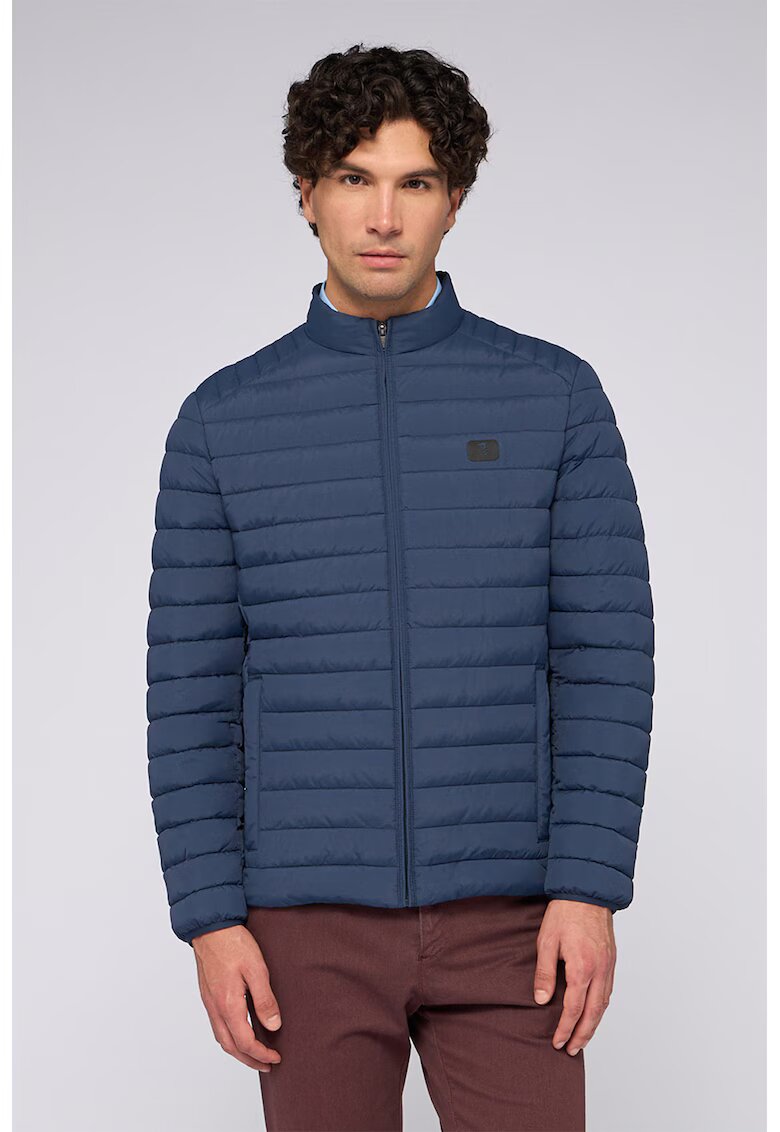 Trussardi Зимно капитонирано яке с джобове с цип