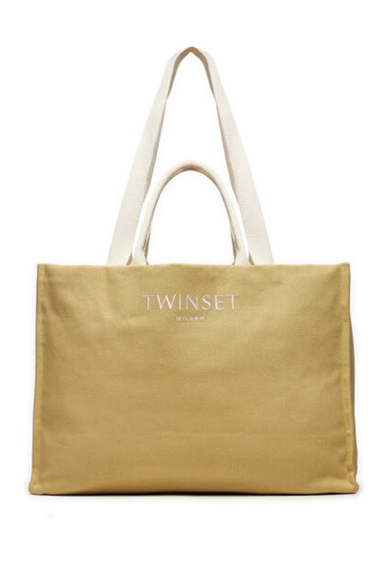 Twinset Дамска чанта 241TD8110 - бежова - размери 46x34x16см - вместимост А4 - едно отделение