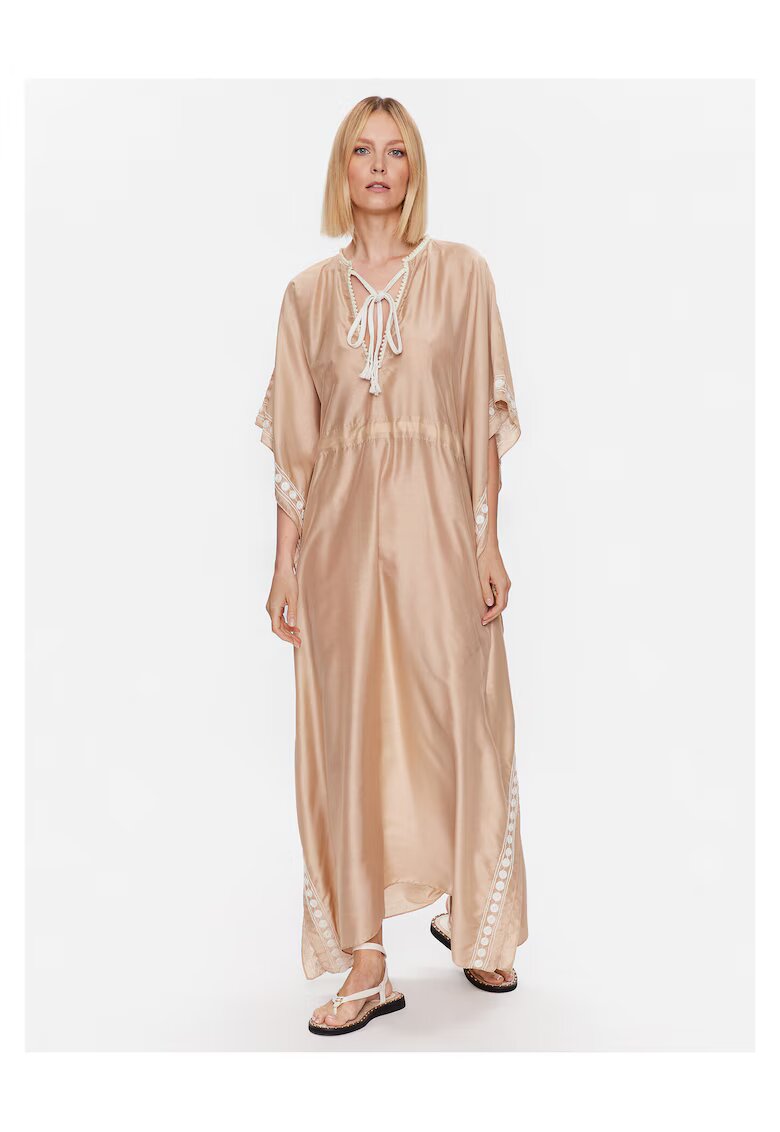 Twinset Дамска лятна рокля бежова