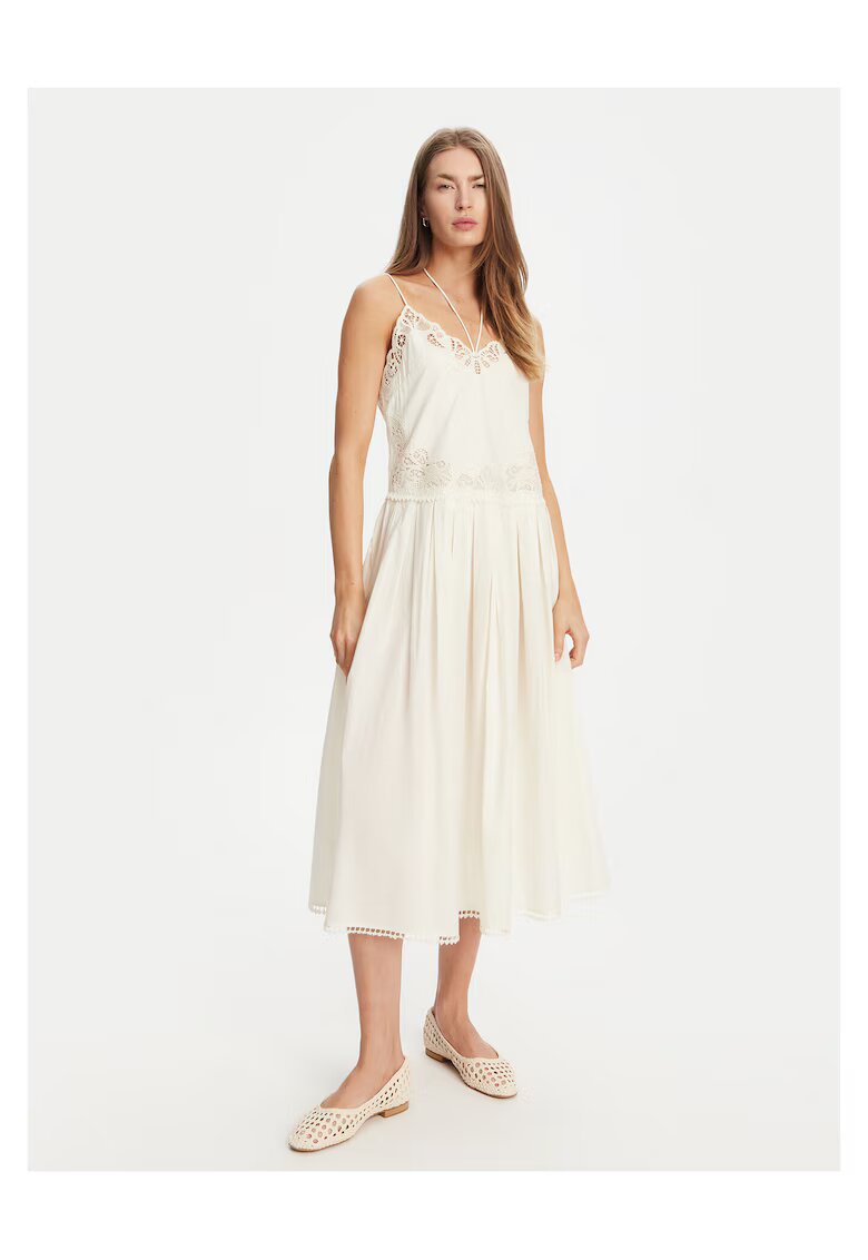 Twinset Дамска лятна рокля екрю