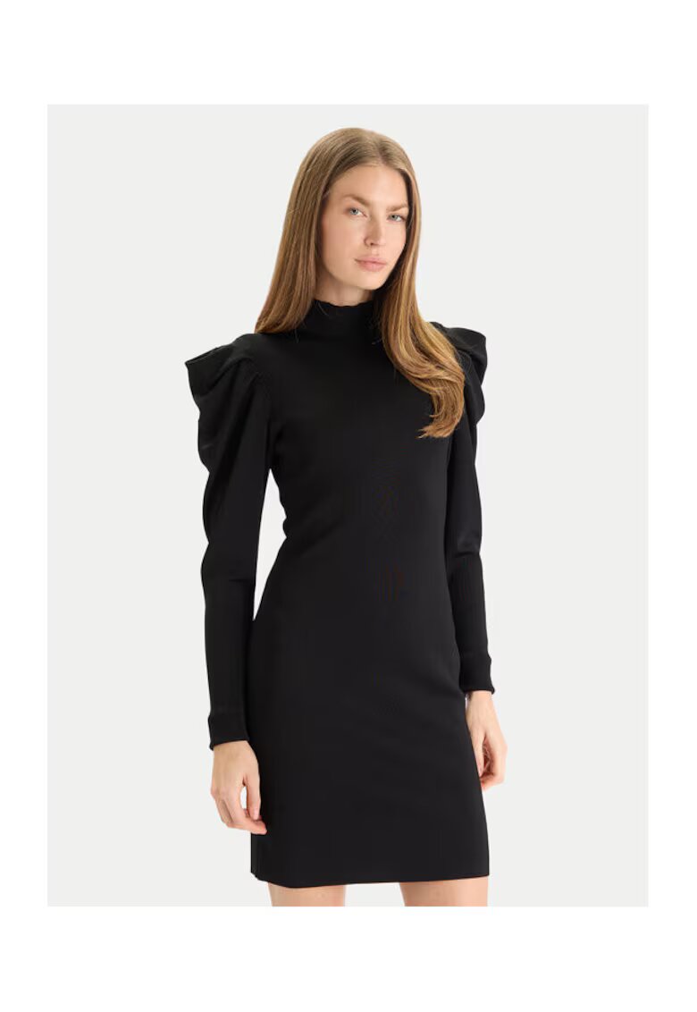 Twinset Дамска плетена рокля 252AT3010 - черна