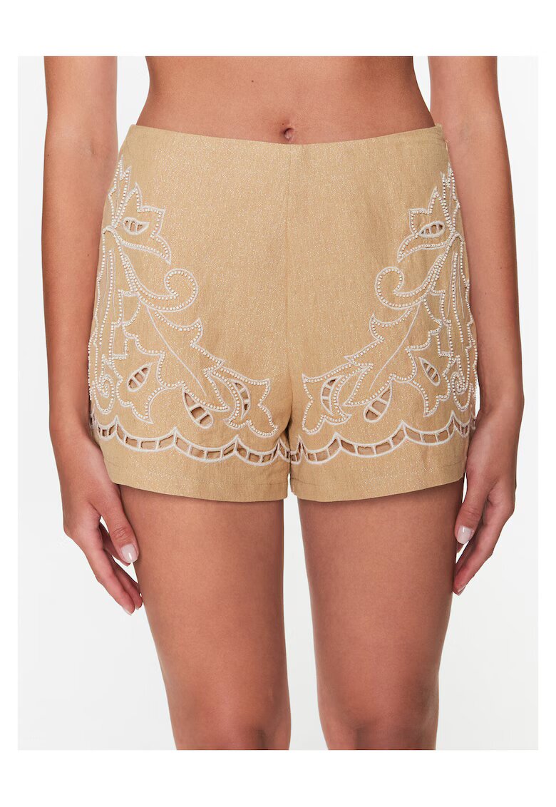 Twinset Дамски къси панталони бежови