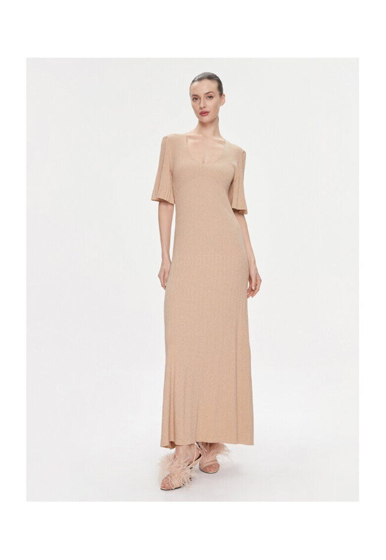 Twinset Плетена рокля 241TP3402 - бежова