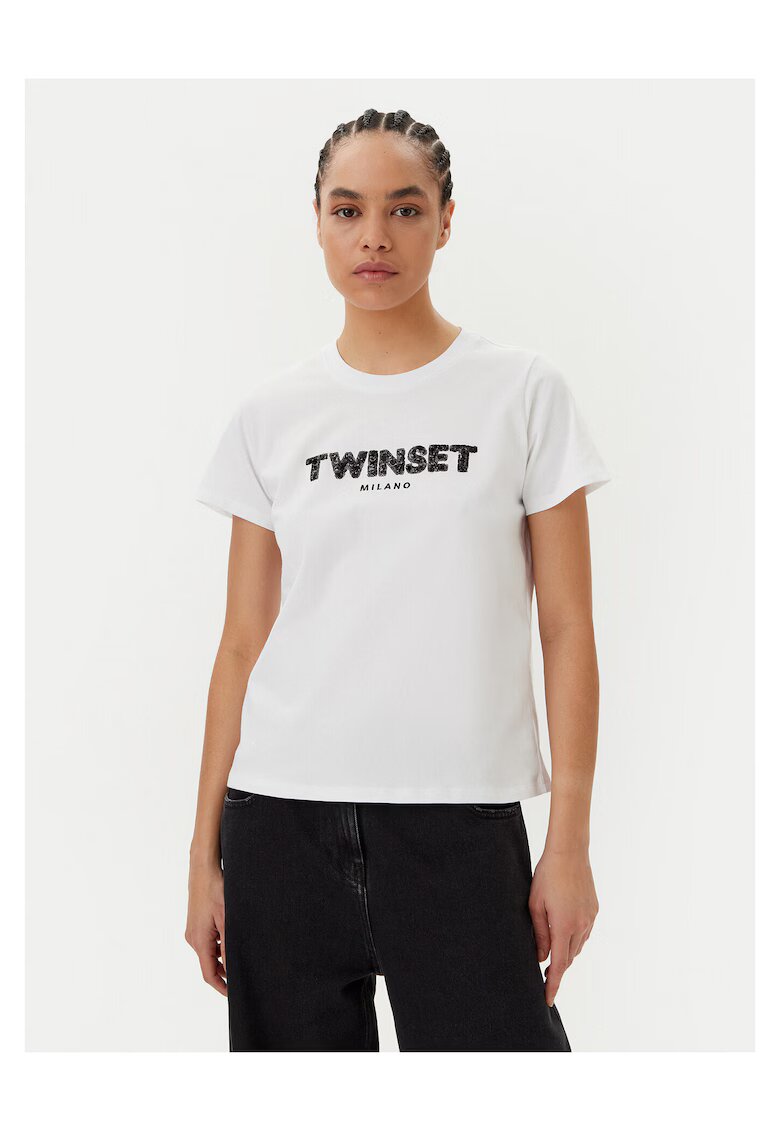 Twinset Тениска за жени - Бяла