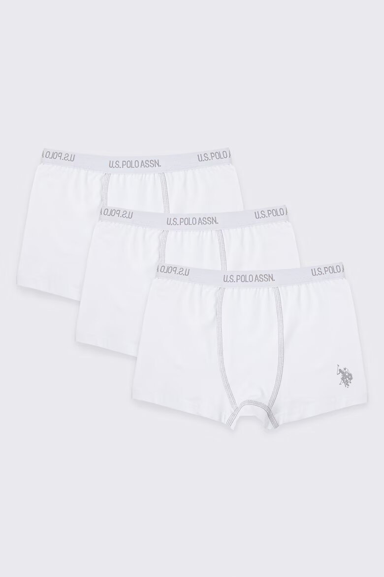 U.S. Polo Assn. Боксерки - 3 чифта Бял