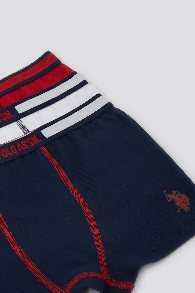 U.S. Polo Assn. Боксерки 3 чифта Бял/Тъмносин
