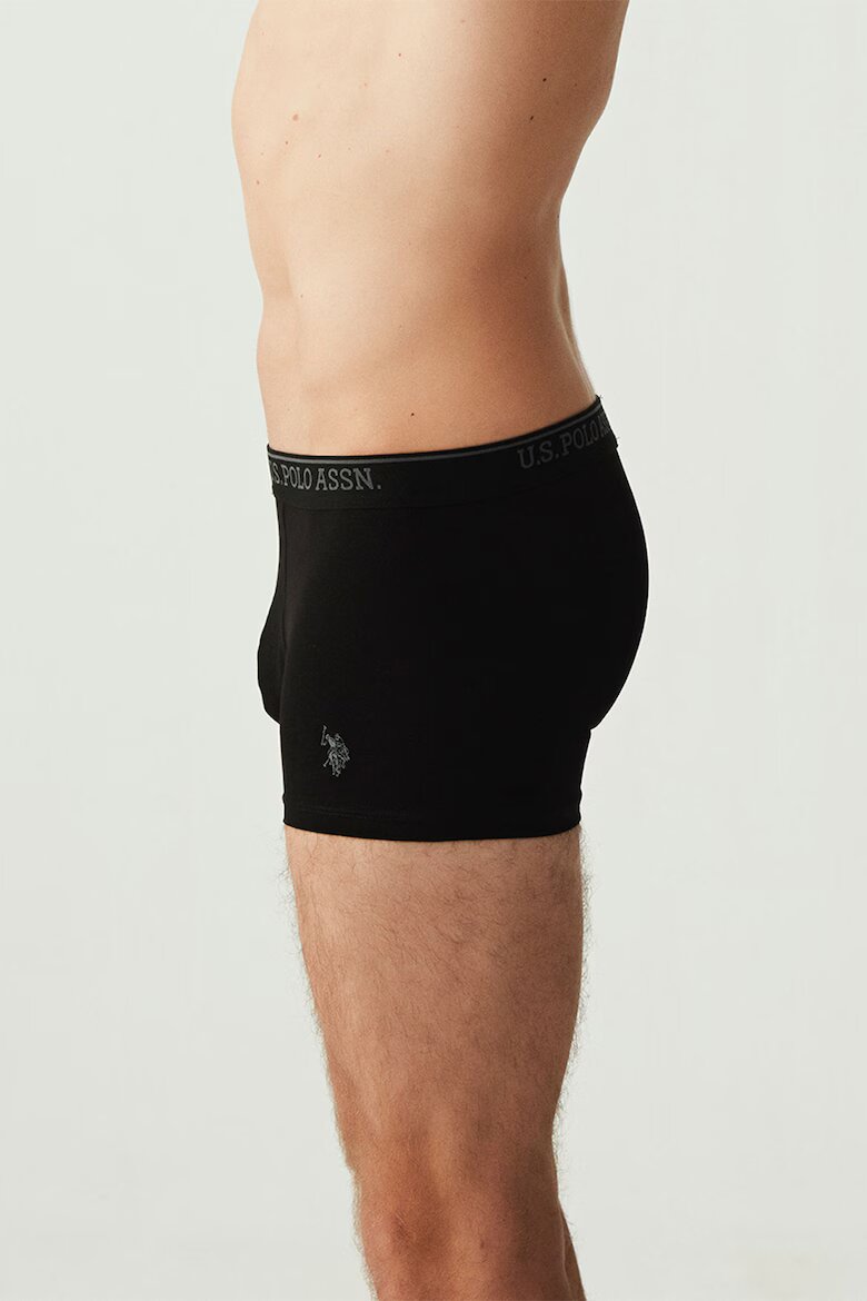 U.S. Polo Assn. Боксерки с лого - 3 чифта Черен/Сив