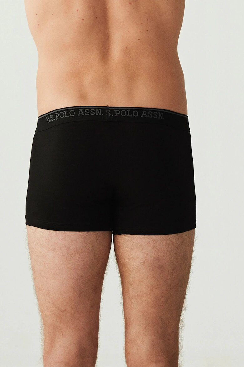 U.S. Polo Assn. Боксерки с лого - 3 чифта Черен/Сив