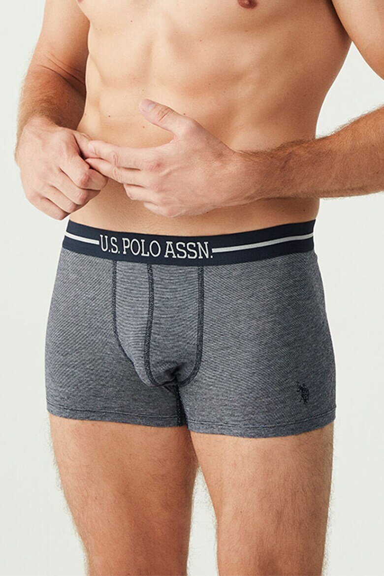 U.S. Polo Assn. Боксерки с лого - 3 чифта Тъмносин