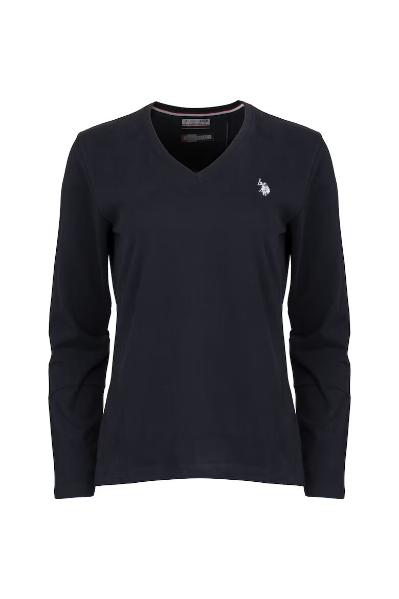 U.S. Polo Assn. Дамска спортна блуза тъмносиня памук