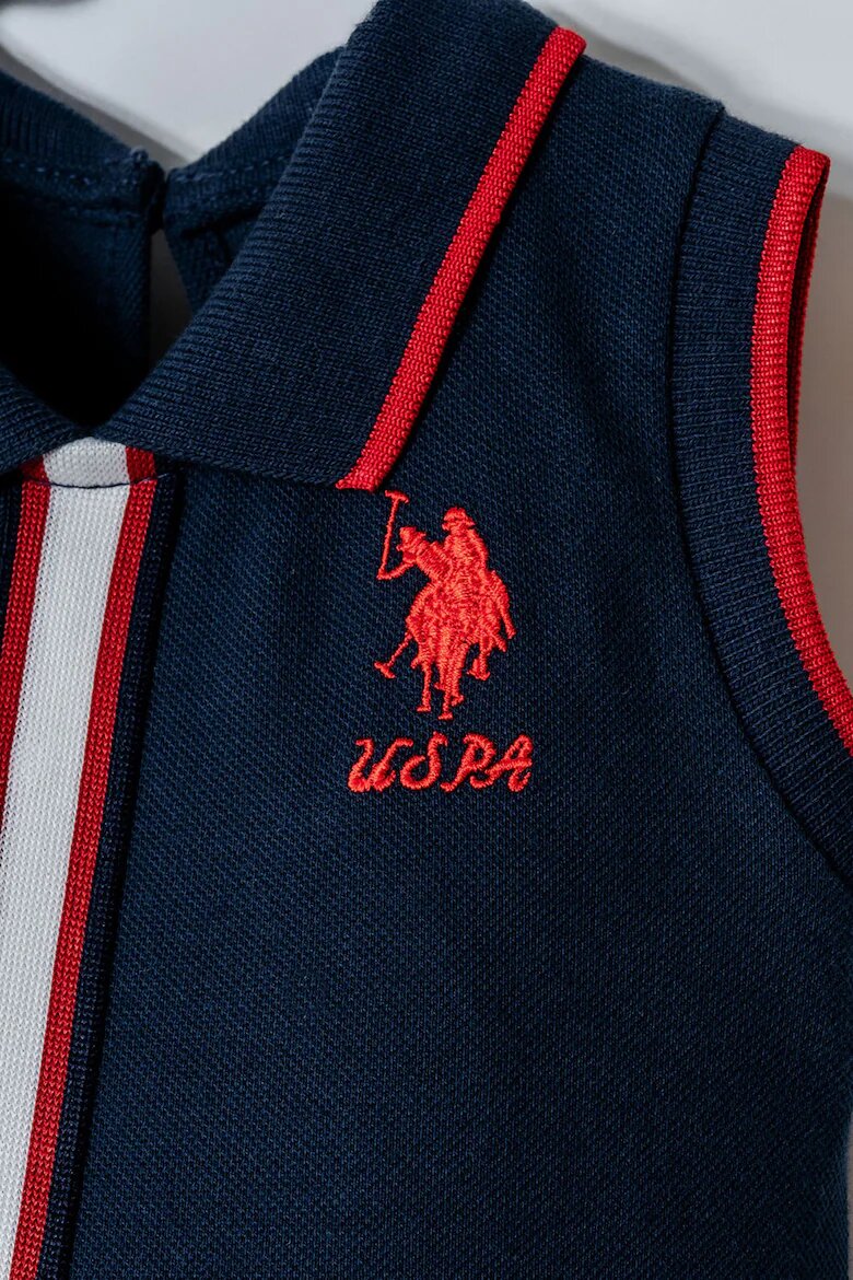 U.S. Polo Assn. Къса рокля с лого Червен/Бял/Тъмносин
