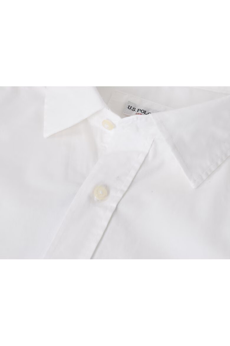 U.S. Polo Assn. Мъжка риза SLIM US40 бяла 98% памук 2% еластан