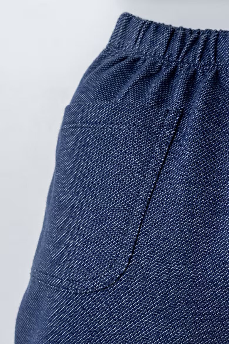 U.S. Polo Assn. Тениска с лого и къс панталон 2 части Бял/Меланж тъмно син