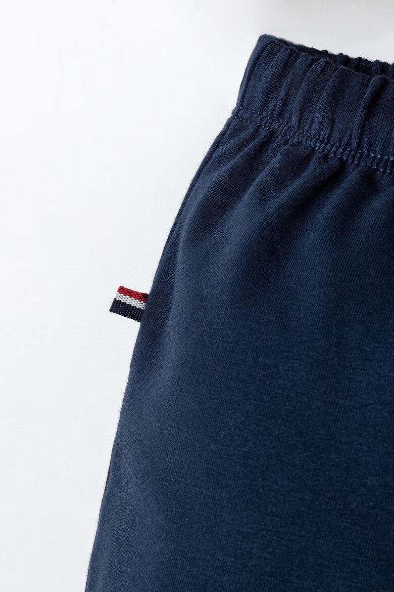 U.S. Polo Assn. Тениска с яка и къс панталон 2 части Бял/Тъмносин