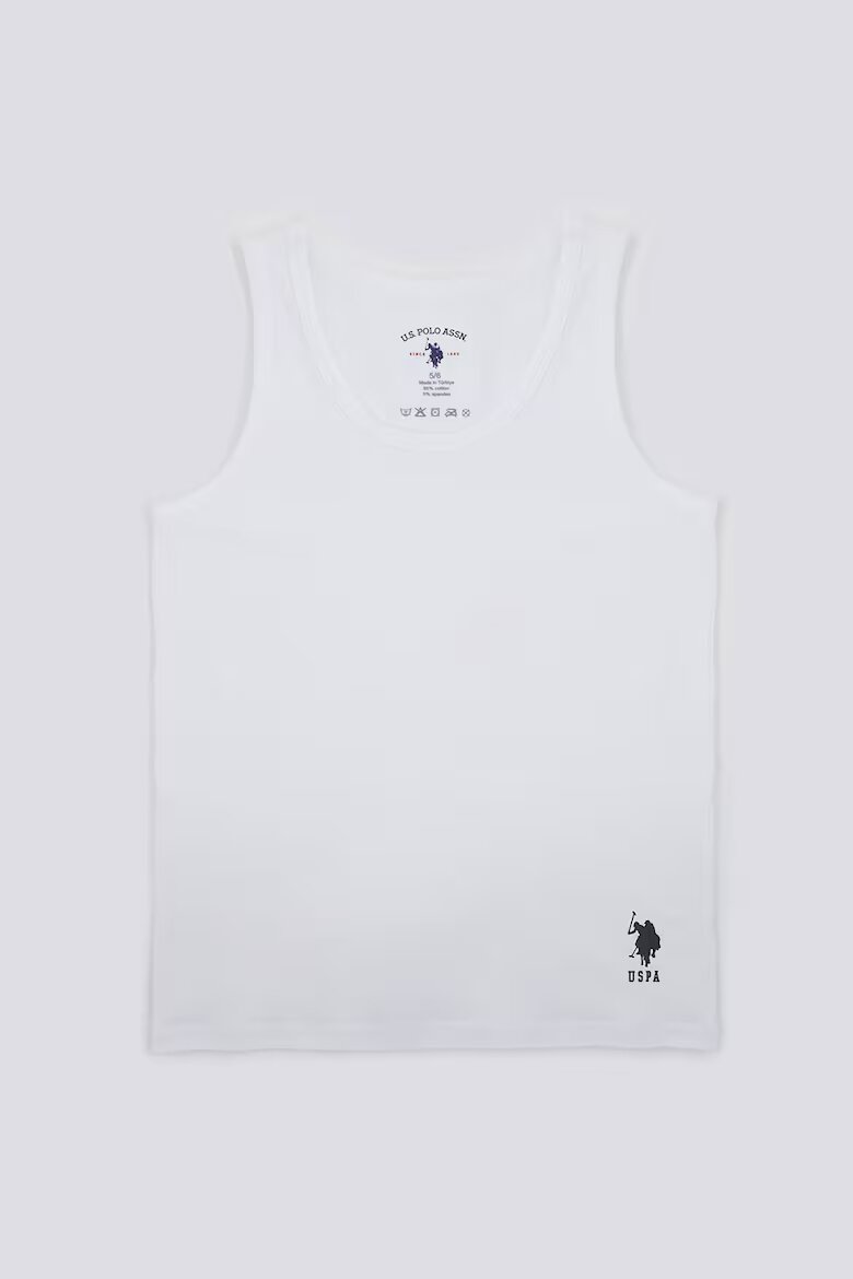 U.S. Polo Assn. Топове 2 броя Бял/Тъмносин