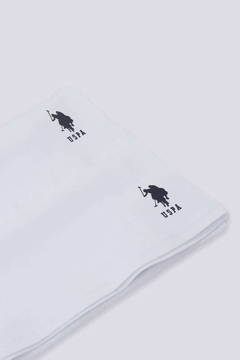 U.S. Polo Assn. Топове с овално деколте 2 броя Бял