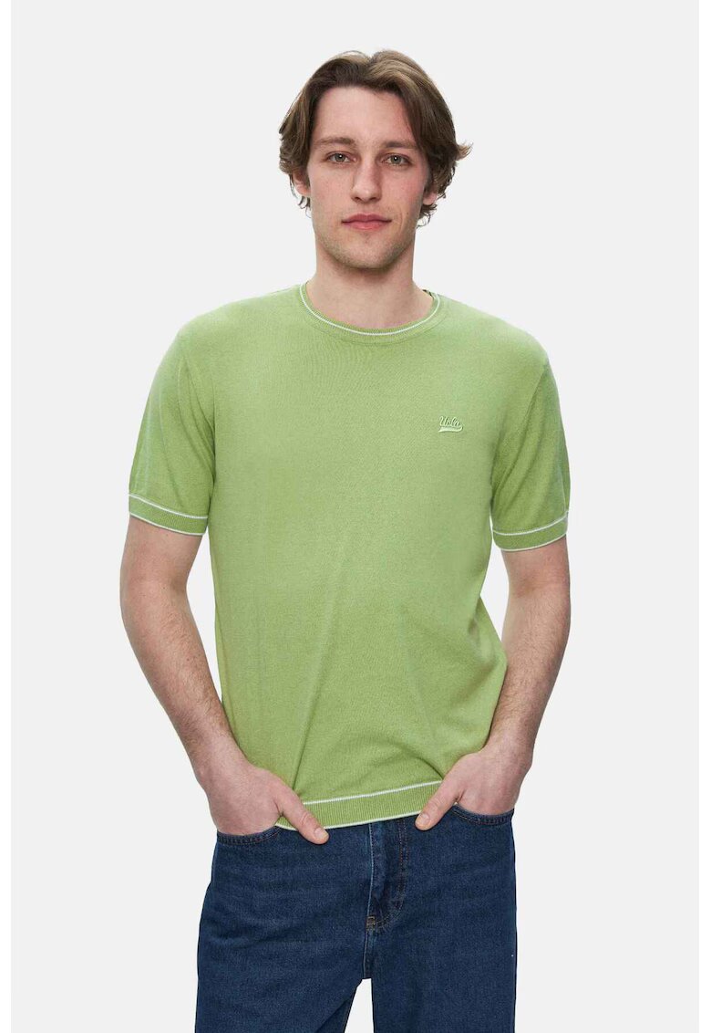 UCLA Fared Regular Fit Crewneck T-shirt - Зелен