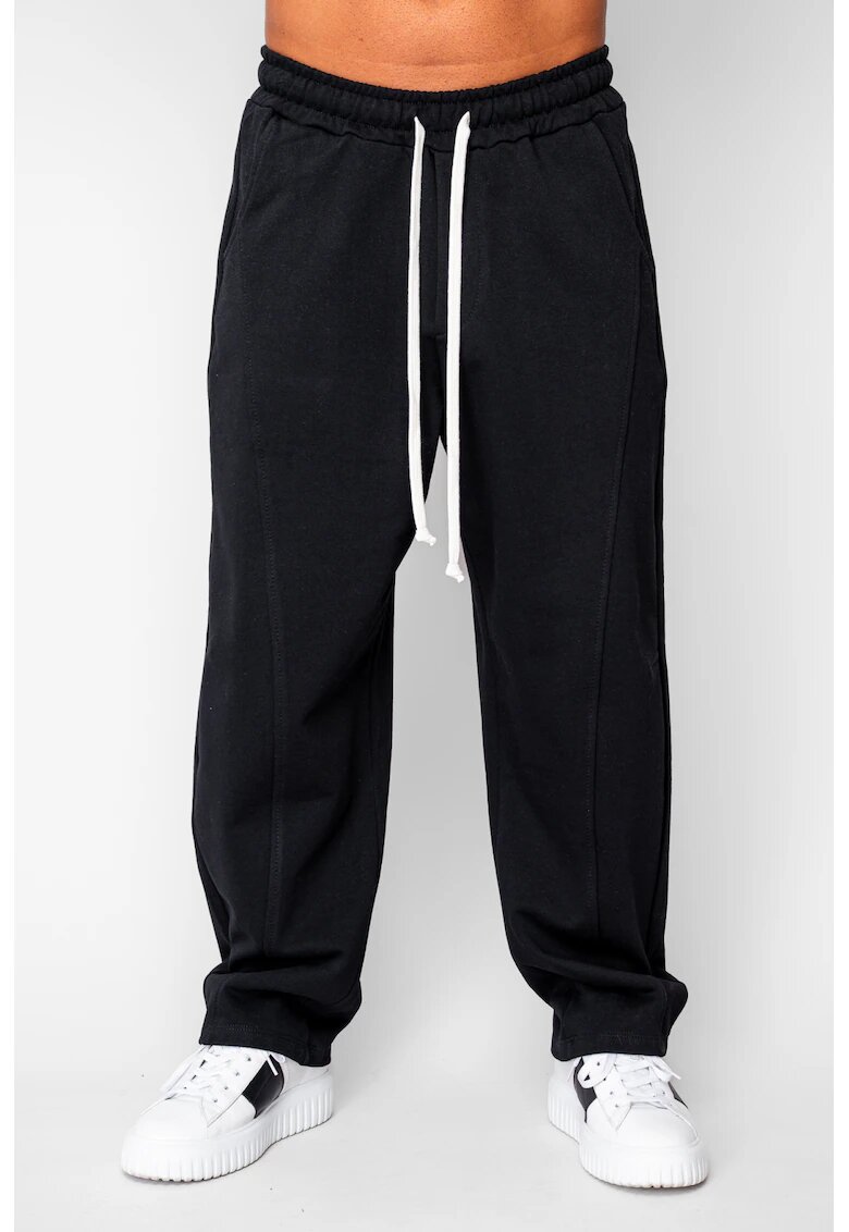 uFIT Дълъг панталон Baloon Fit от 100% памук - 400гр/кв.м. Premium Edition Black 2024