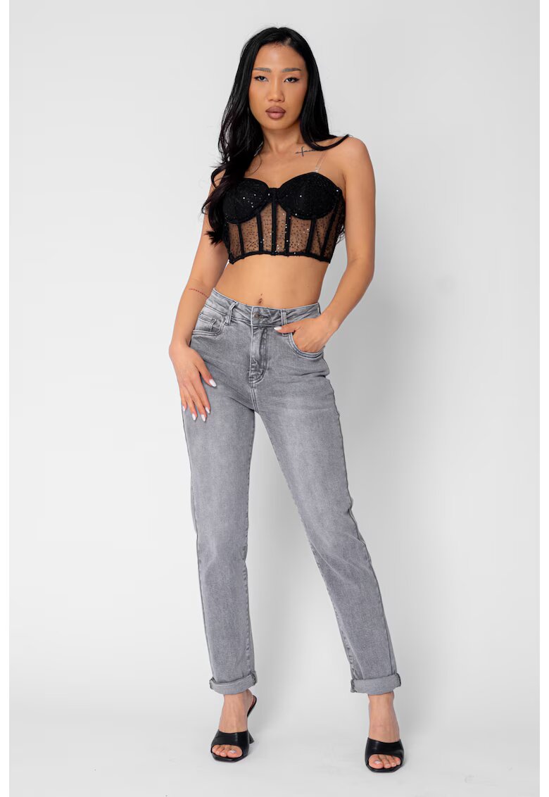 uFIT Еластични стеснени дънки Grey 21228