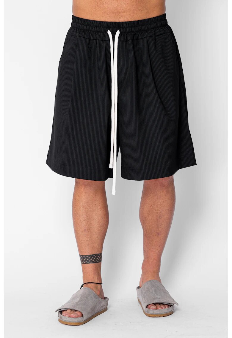 uFIT Къси панталони Oversized райе Black 21461