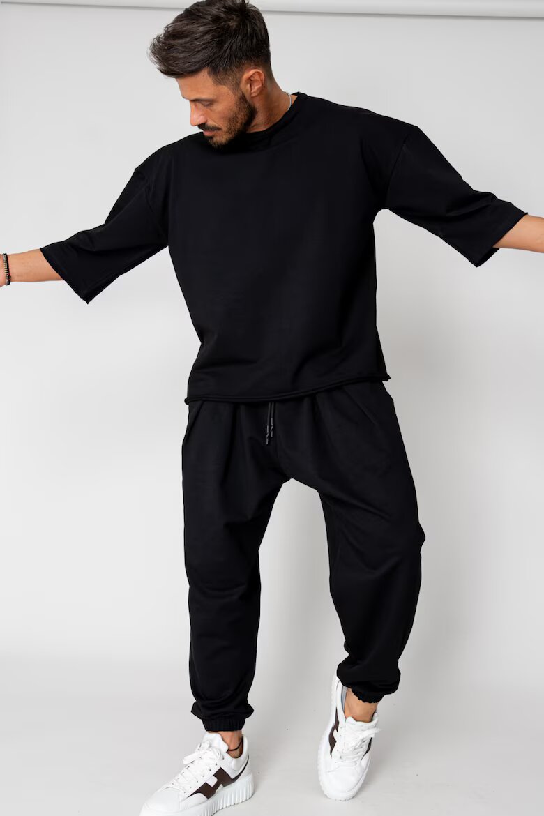 uFIT Комплект Flex Oversized тениска и широки панталони Черен 15397 Черен