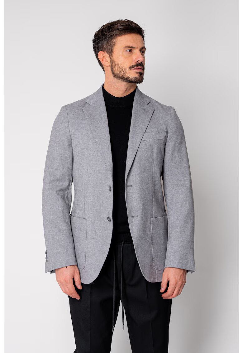 uFIT Сако от смесена материя с вълна Grey 19141 - Сив