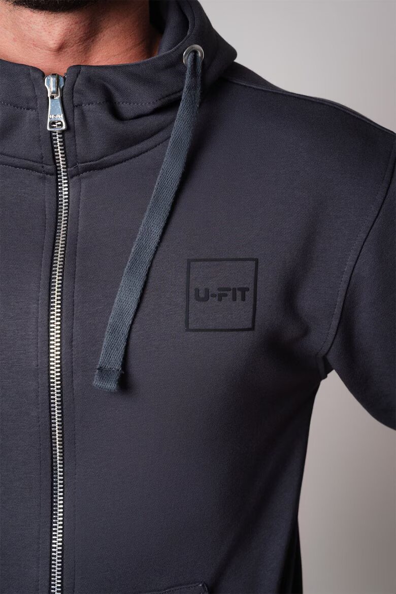 uFIT Спортен екип с памук Антрацитно сиво