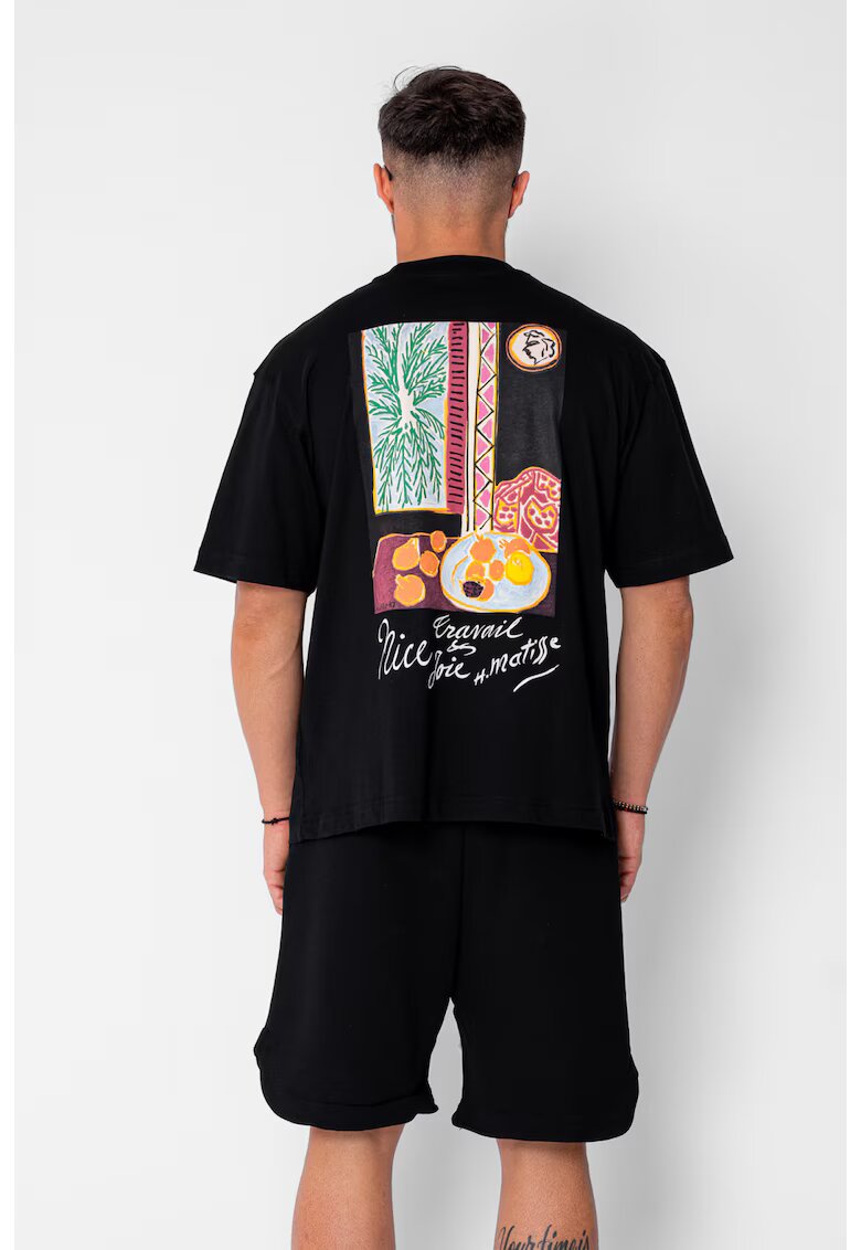 uFIT Тениска Matisse стандартна с принт Black 21491