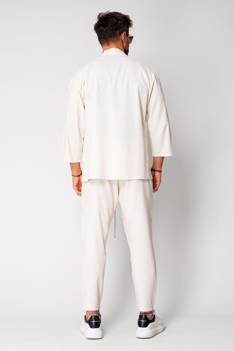 uFIT Яке и дълъг панталон Tulum Кимоно Off White 15948 Бял