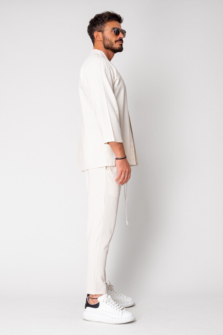 uFIT Яке и дълъг панталон Tulum Кимоно Off White 15948 Бял