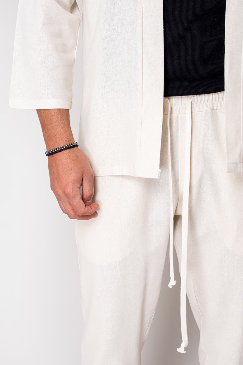 uFIT Яке и дълъг панталон Tulum Кимоно Off White 15948 Бял