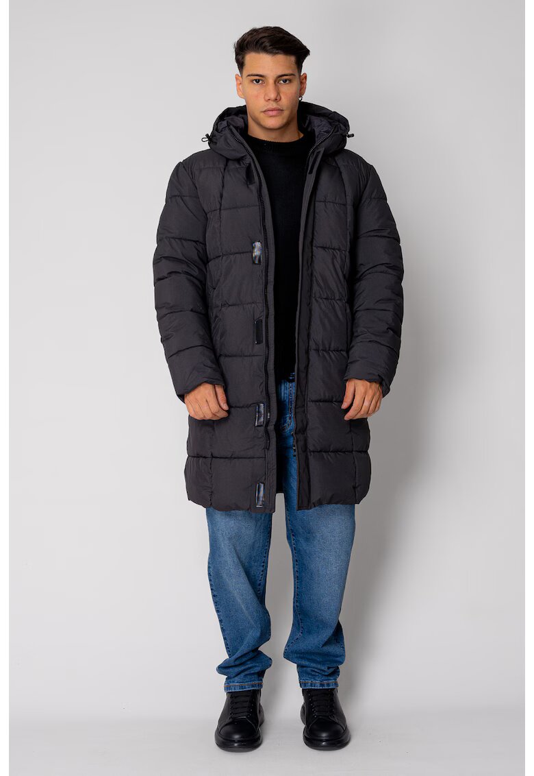 uFIT Яке със цип - Дълго - XL INTL - Grey Anthracite 18688 - Сив