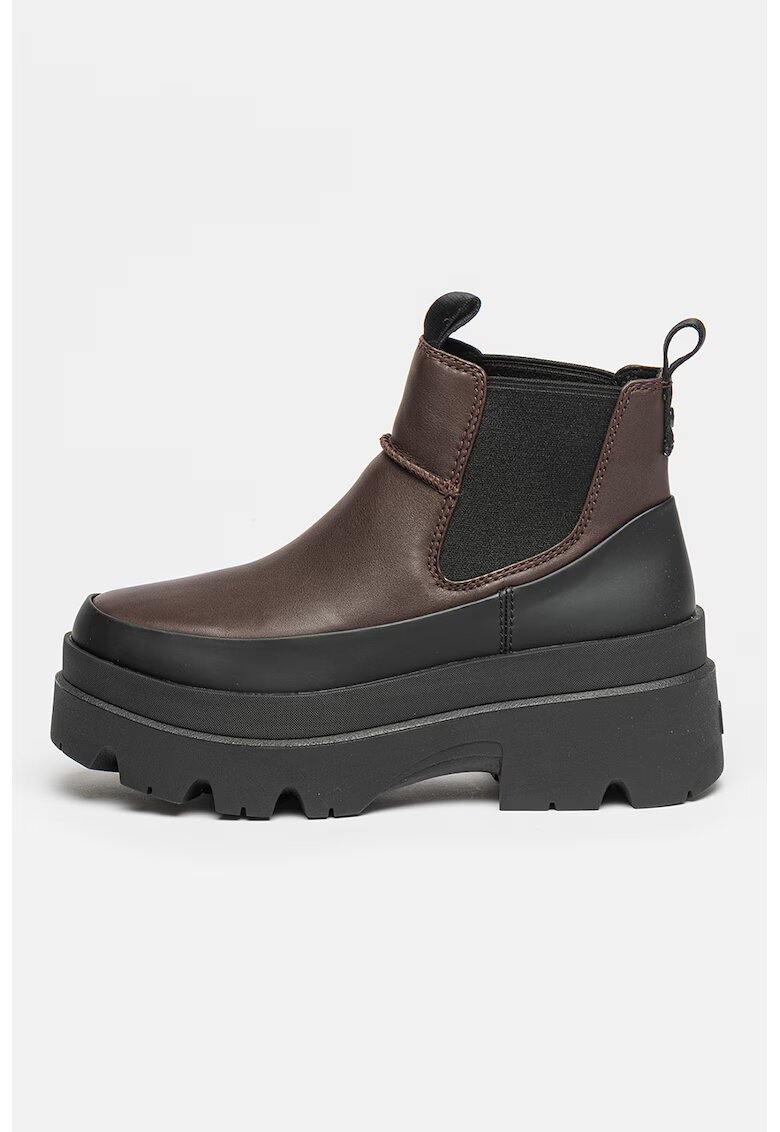 UGG Боти Brisbane тип Chelsea - Тъмнокафяв/Черен
