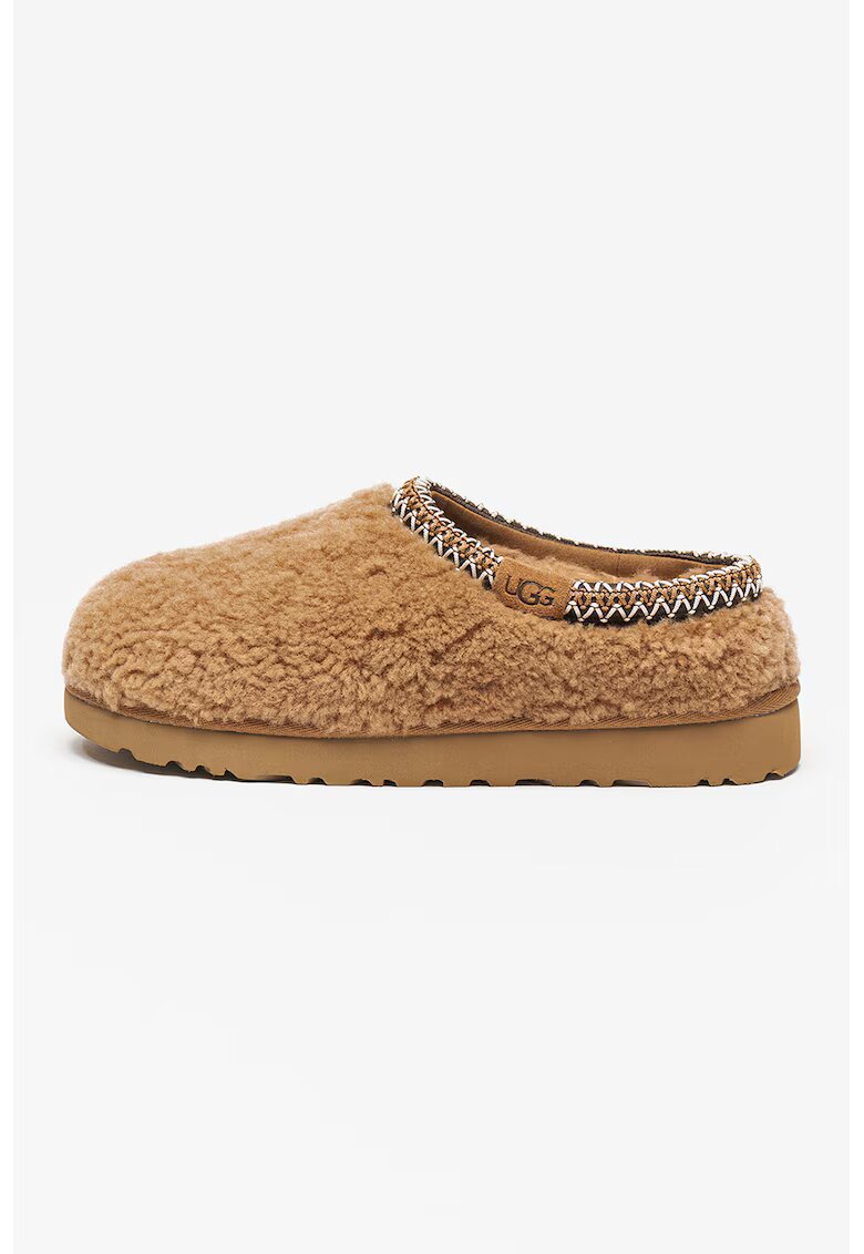 UGG Чехли Tasman Maxi Curly с подплата с вълна - Светлокафяв