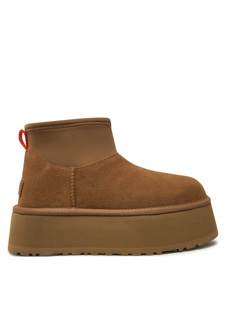 UGG Дамски боти кафяви - естествена кожа - Classic Mini